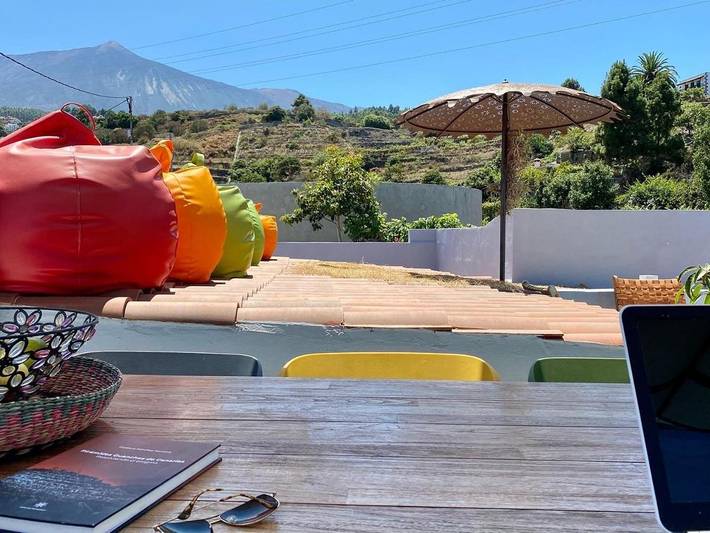 Alojamiento y desayuno para 2 personas, con terraza y vistas, Se admiten mascotas en Tenerife Norte