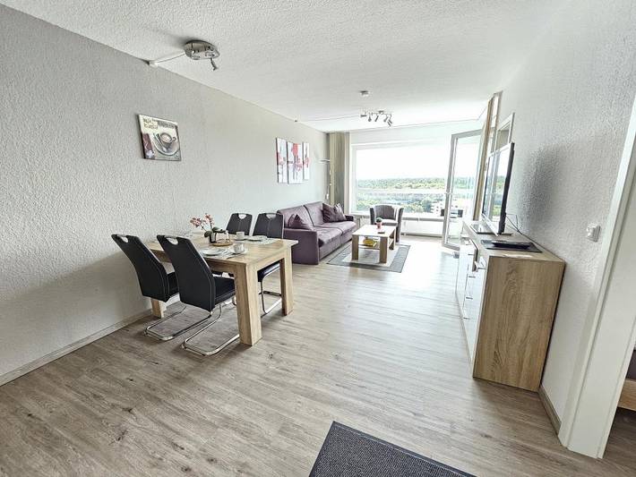 Ferienwohnung für 3 Personen, mit Balkon/Terrasse und Balkon sowie Sauna und Meerblick in Sahlenburg - 2