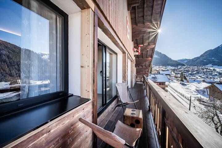 Ganze Wohnung, Appartement „Le Clos Savoyard“: Bergblick, Gemeinschaftsgarten und Wlan in Châtel, Les Portes du Soleil