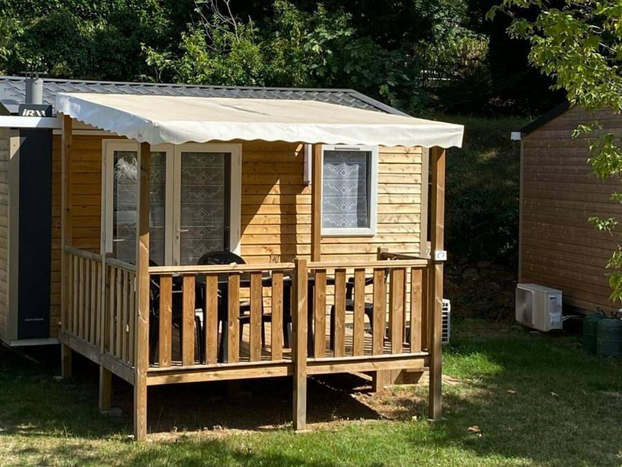 Camping Amélia - Mobilhome 2 personas - Saphir 18m² + terraza cubierta + aire acondicionado in Amélie-les-Bains-Palalda, Costa mediterránea (Francia)