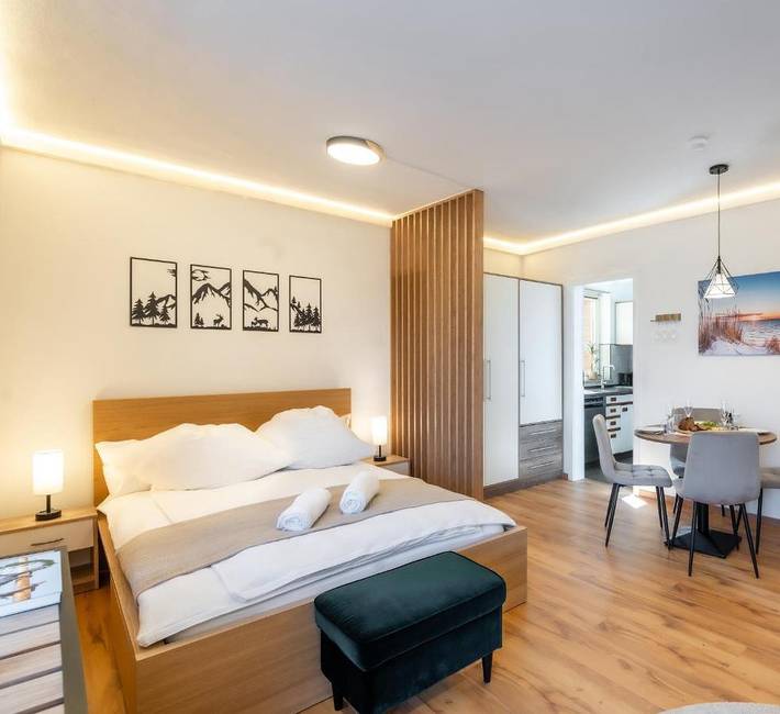 Ferienwohnung für 5 Personen, mit Balkon und Ausblick