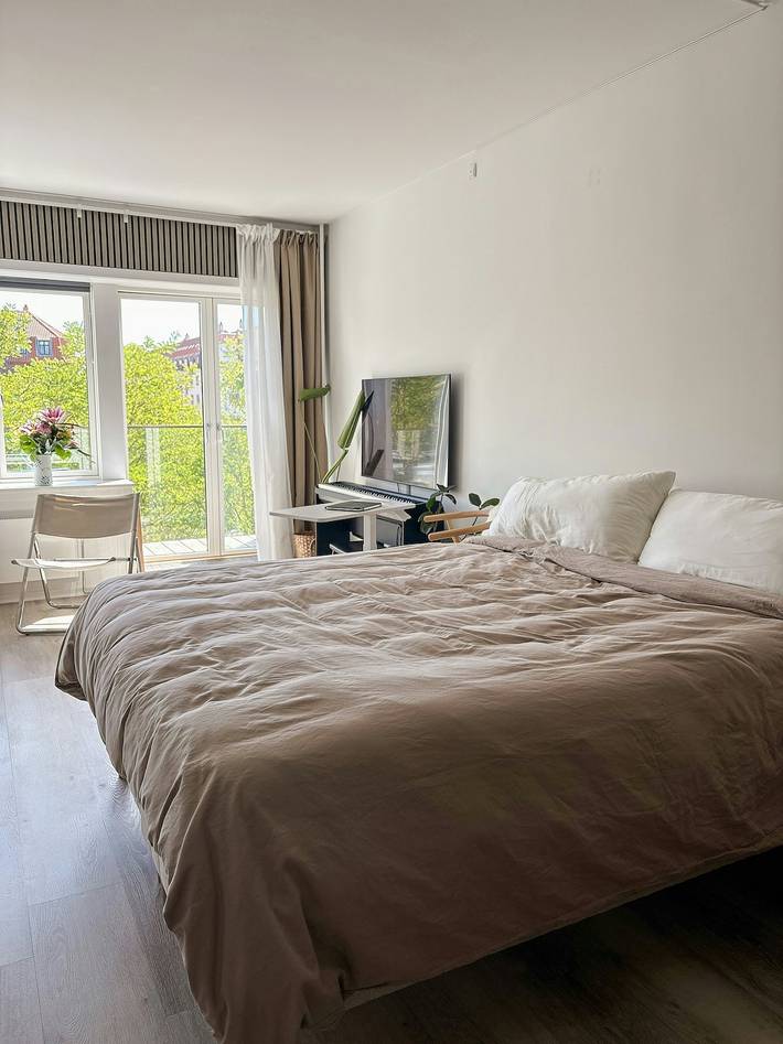 Geheel appartement, Licht appartement op Islands Brygge met balkon in Amager, Kopenhagen