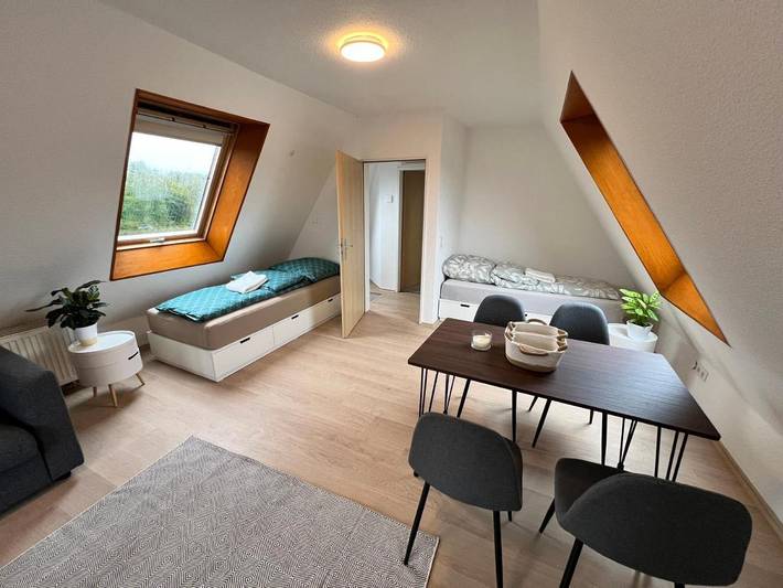 Ferienwohnung für 2 Personen, mit Balkon und Terrasse sowie Garten und Ausblick in Lippstadt - 2