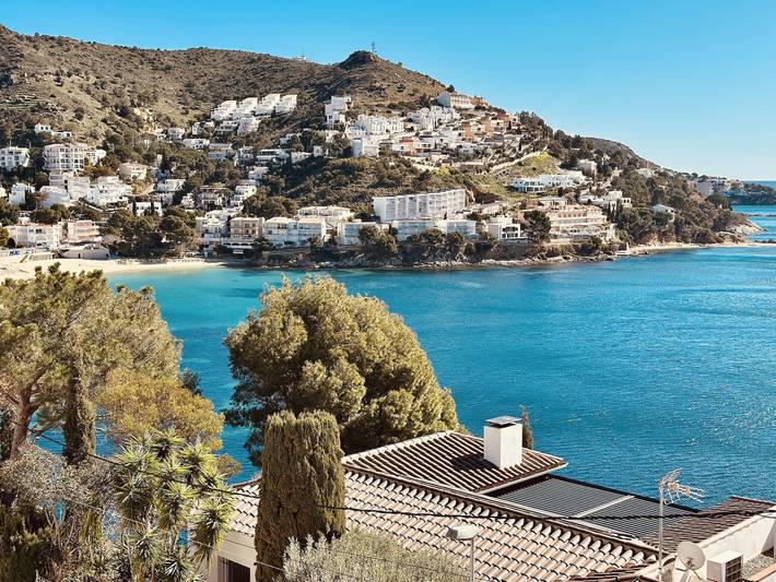 Apartamento para 2 personas, con vistas al mar y terraza en Roses