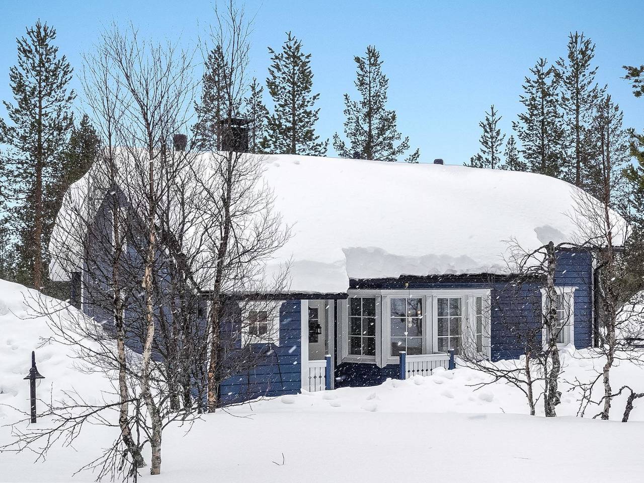 Sininen maja in Saariselkä, Lappland