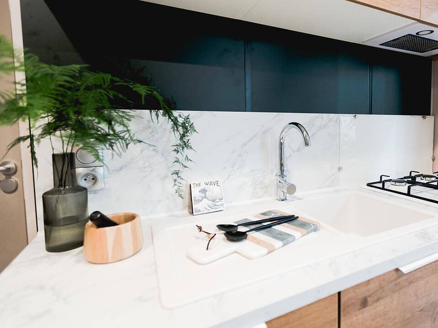 Flower Camping Les Micocouliers - Mobilheim 6 personen - Mobilheim Premium 33m² 3 Zimmer + Terrasse 15m² + Tv + Klima + Geschirrspüler in Graveson, Arles und Umgebung