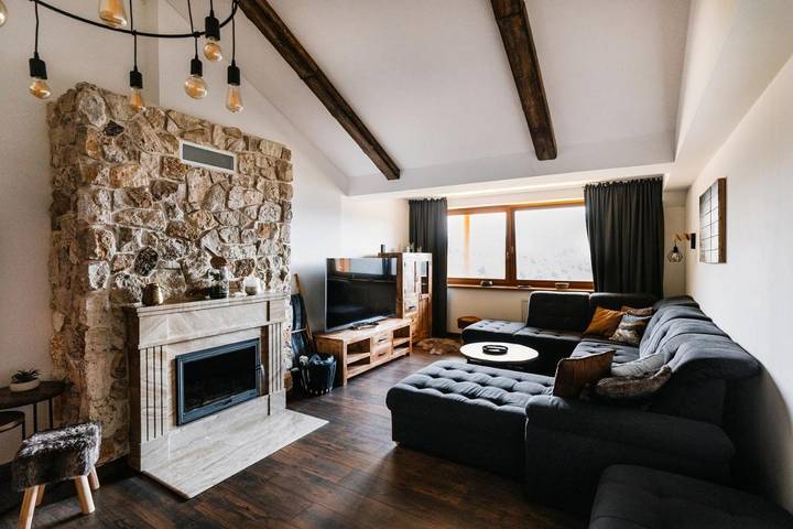 Ferienwohnung für 4 Personen, mit Sauna und Ausblick in Donovaly