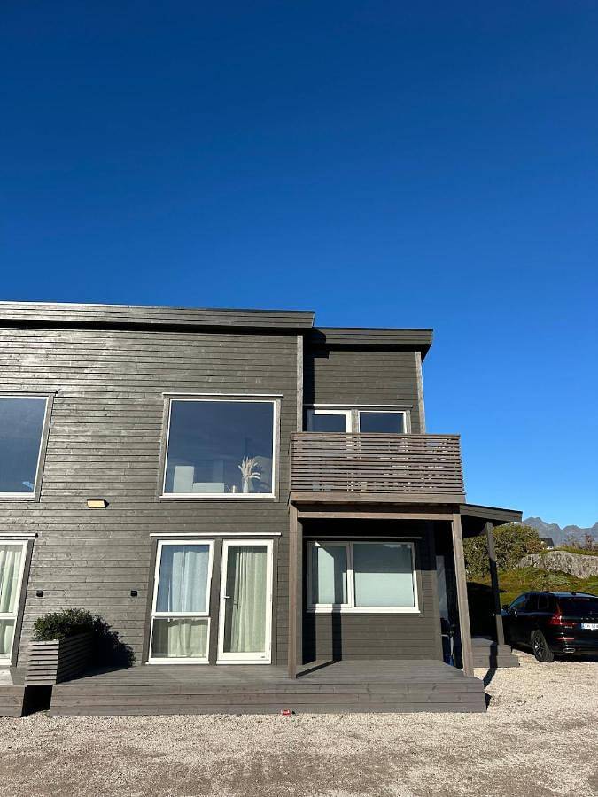 Ferienwohnung für 4 Personen, mit Balkon und Terrasse sowie Ausblick in Leknes - 3