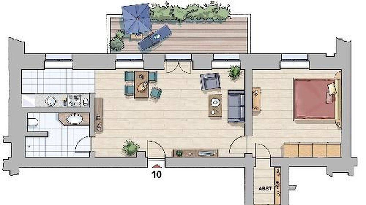 Ganze Ferienwohnung, Ferienwohnung für 4 Personen (59 m²) in Hohen Niendorf in Hohen Niendorf, Bastorf