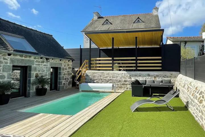 Maison de vacances pour 6 personnes, avec jardin dans Saint-Brieuc