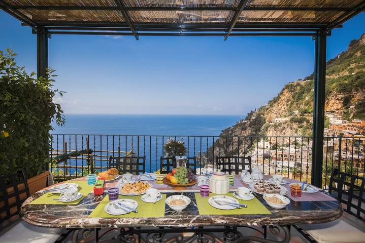Villa Evia in Spiaggia Fornillo, Positano