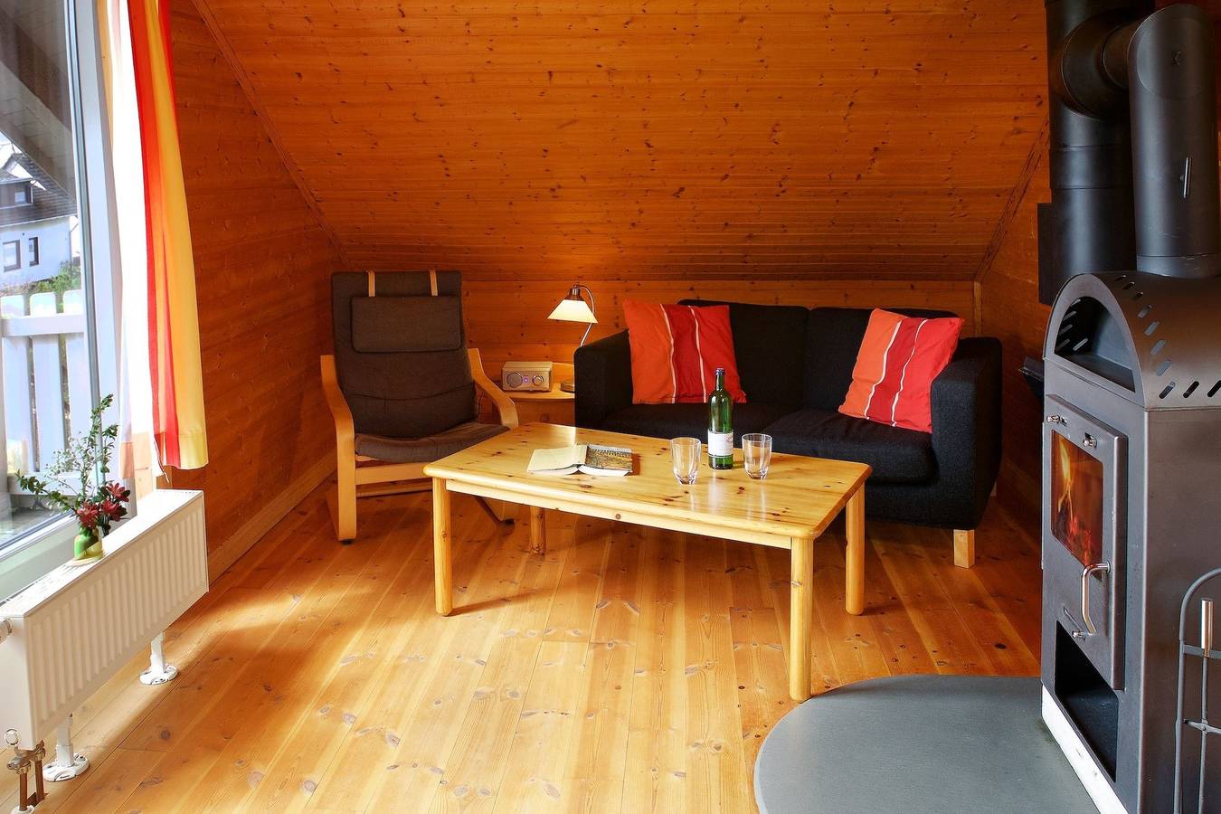Ganze Ferienwohnung, Blockhaus Ferien - Ferienwohnung Ingvi in Gunneby, Ulsnis