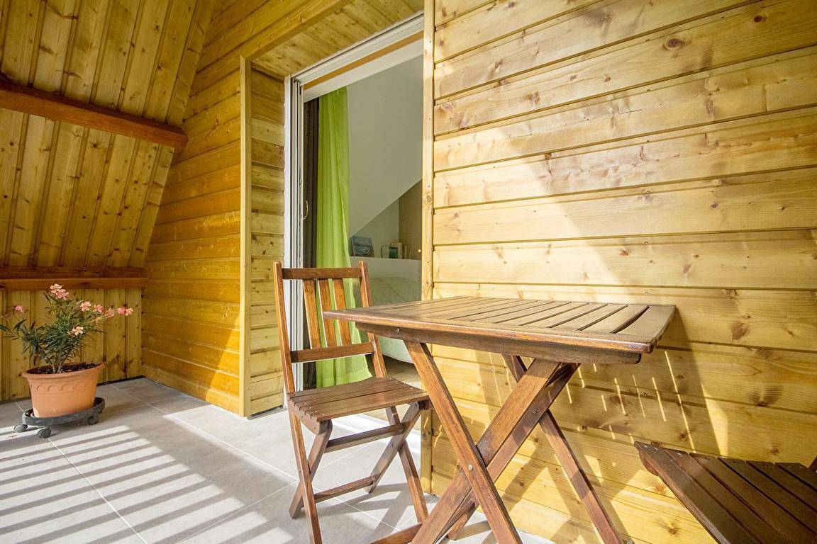 Chambres d'hôtes Palombe - Etage chambre Fleurs de pommmiers in Ploemel, Côte des Mégalithes