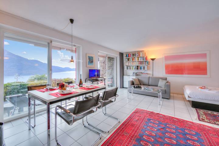Ferienwohnung für 3 Personen, mit Seeblick und Terrasse, kinderfreundlich in Brissago - 4