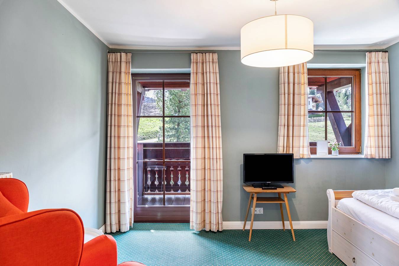 Zimmer 12 Einzelzimmer 2 St. mit Bergblick, Balkon und Wi-Fi in Seefeld in Tirol, Innsbruck Land