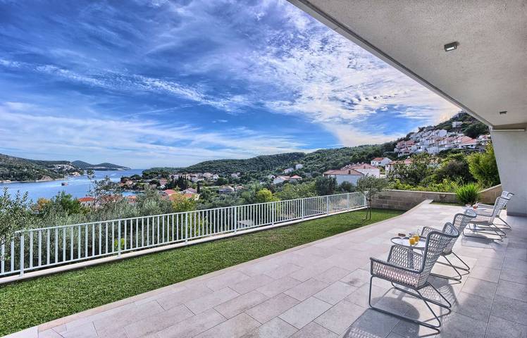 Villa pour 12 personnes, avec piscine ainsi que balcon et sauna à Zaton - 4