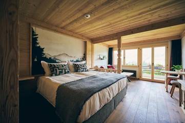 Hôtel pour 2 personnes, avec vue ainsi que balcon et sauna à Saanen