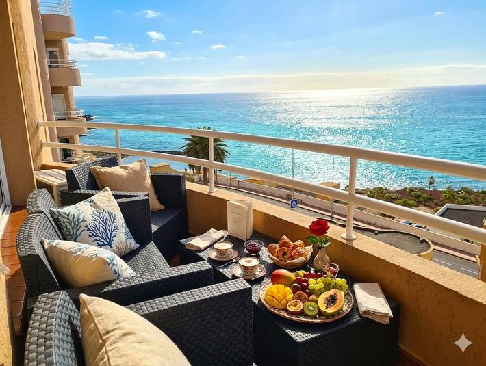 Apartamento para 5 personas, con Vistas al mar y Balcón/Terraza en Radazul