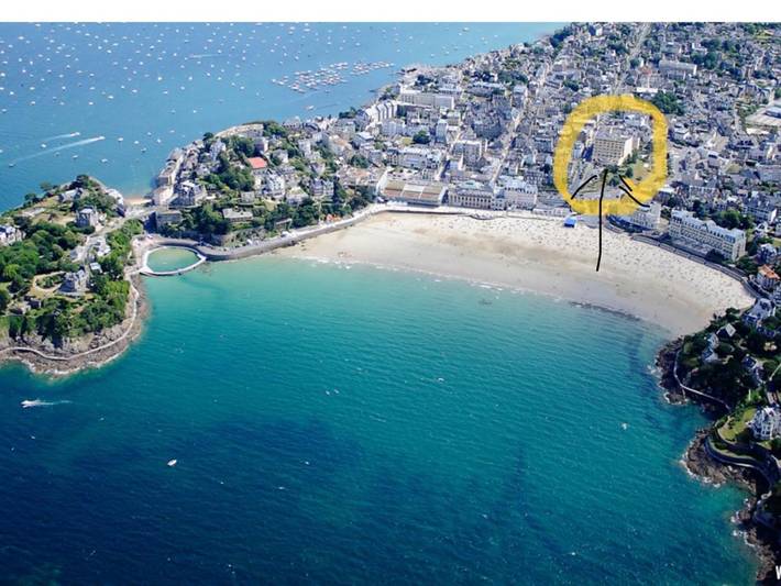 Gîte pour 4 personnes, avec terrasse et vue dans Office de Tourisme de Dinard