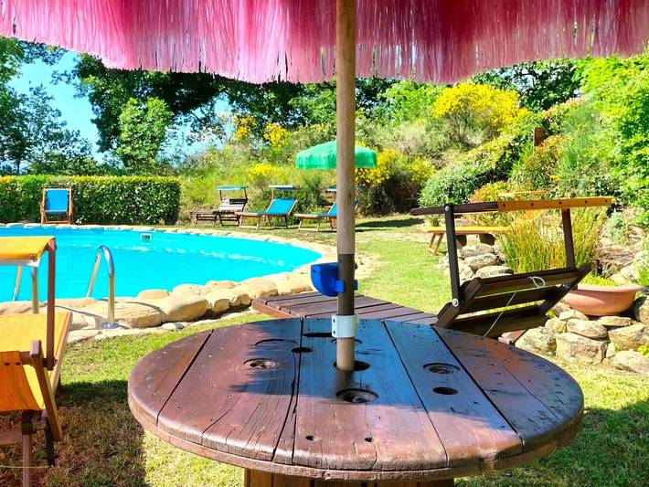 Ferienhaus für 10 Personen, mit Terrasse und Garten sowie Pool und Ausblick in Penna San Giovanni