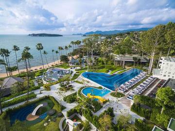 Station pour 4 personnes, avec jardin ainsi que piscine et bassin pour enfant à Chaweng Beach