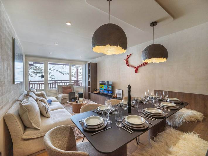 Chalet pour 6 personnes, avec balcon à Val Thorens