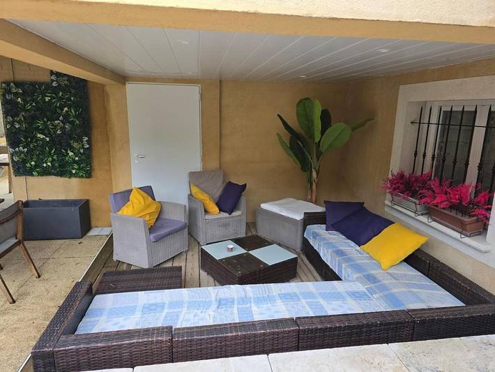 Maison de vacances pour 6 personnes, avec Balcon et Terrasse ainsi que Jardin et Vue à Bras
