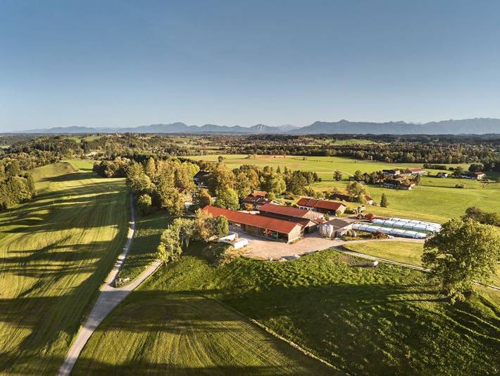 Ferienhaus für 4 Personen, mit Balkon und Balkon/Terrasse sowie Terrasse und Garten im Pfaffenwinkel