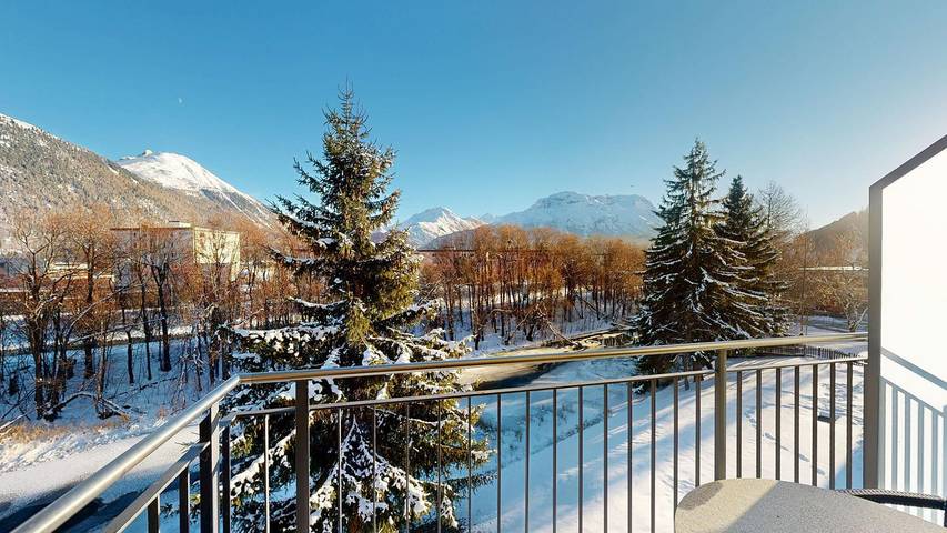 Ferienwohnung für 2 Personen, mit Balkon in Samedan - 3