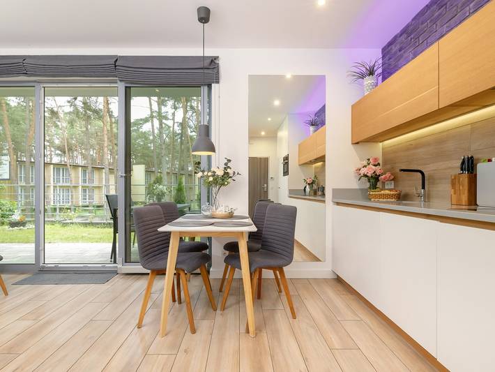 Ferienwohnung für 4 Personen, mit Balkon und Whirlpool sowie Terrasse und Garten in Pobierowo - 3