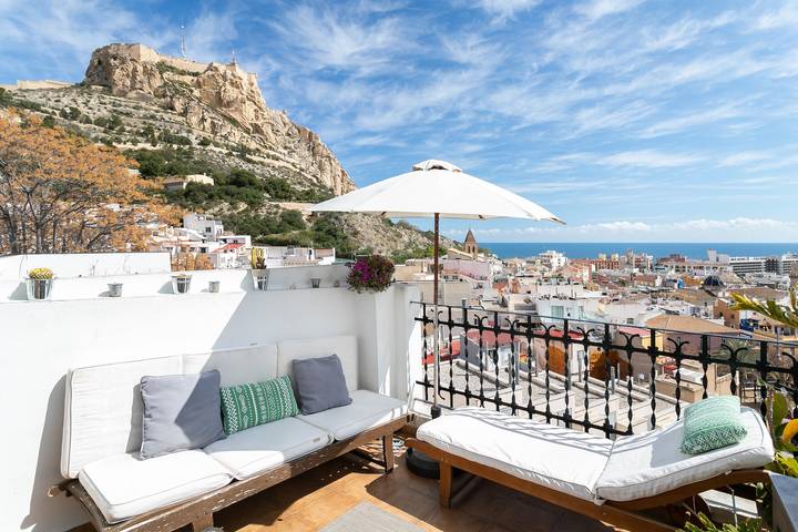 Location de vacances pour 2 personnes, avec balcon à Alicante