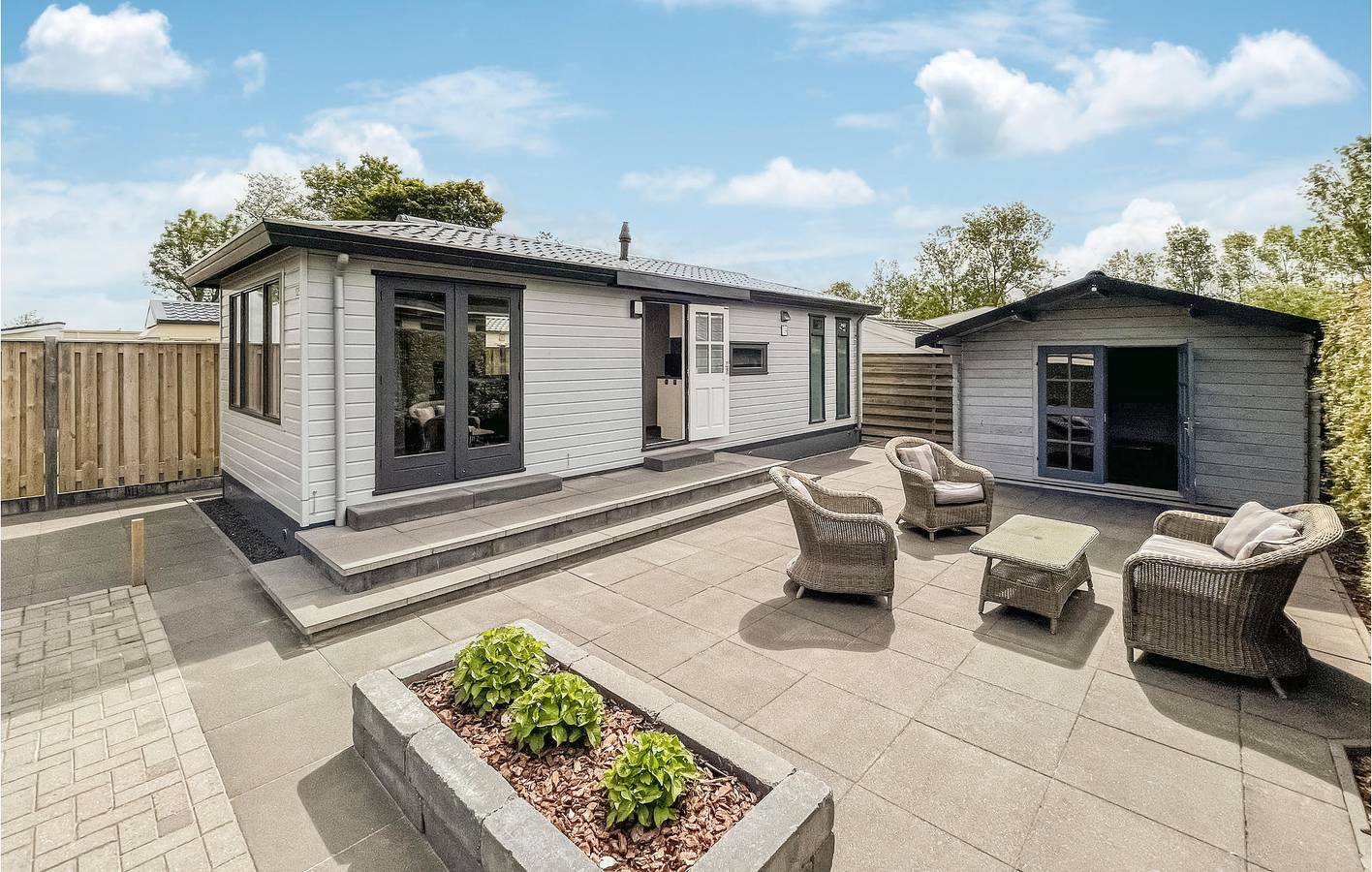 Mobile Home for 4 people with terrace in Franekeradeel, North Sea Netherlands