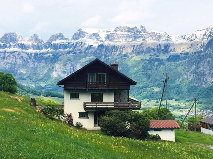 Ferienwohnung für 4 Personen, mit Terrasse und Ausblick