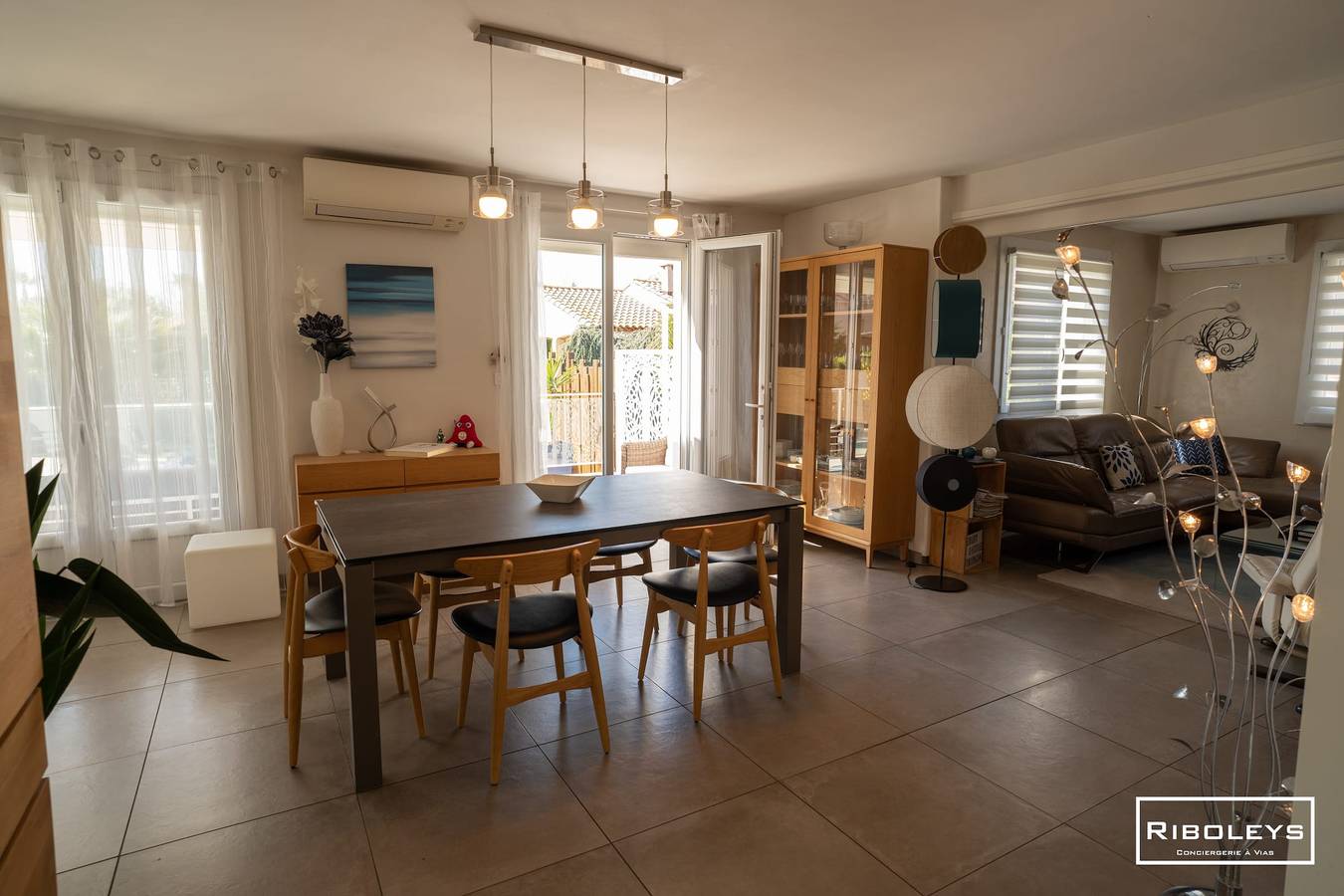 Riboleys - Villa T4bis climatisée avec piscine in Vias, Côte méditerranéenne (France)
