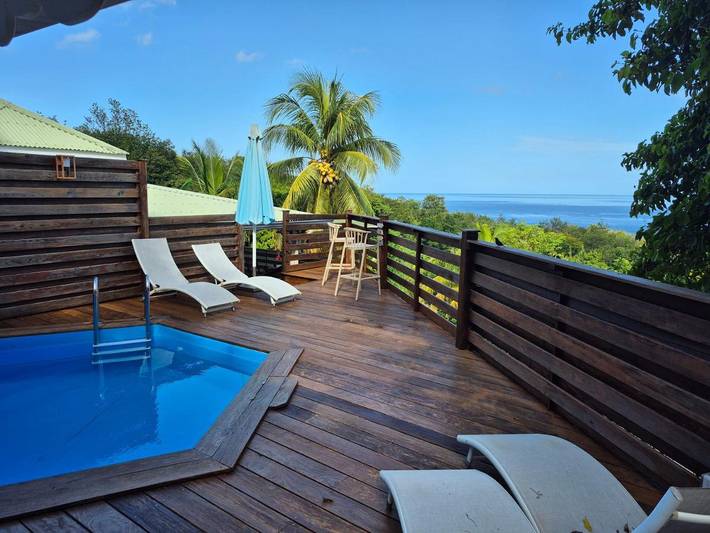 Villa pour 6 personnes, avec vue ainsi que piscine et jardin à Deshaies - 3