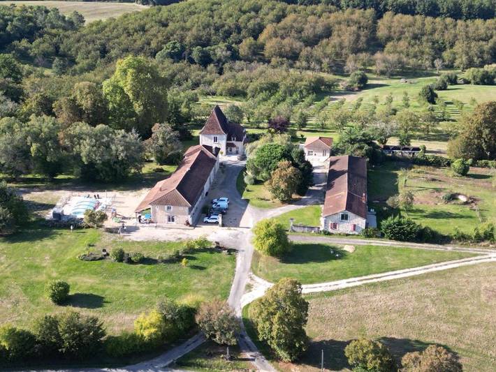 Maison de vacances pour 2 personnes, avec jardin ainsi que piscine et vue, adapté aux familles