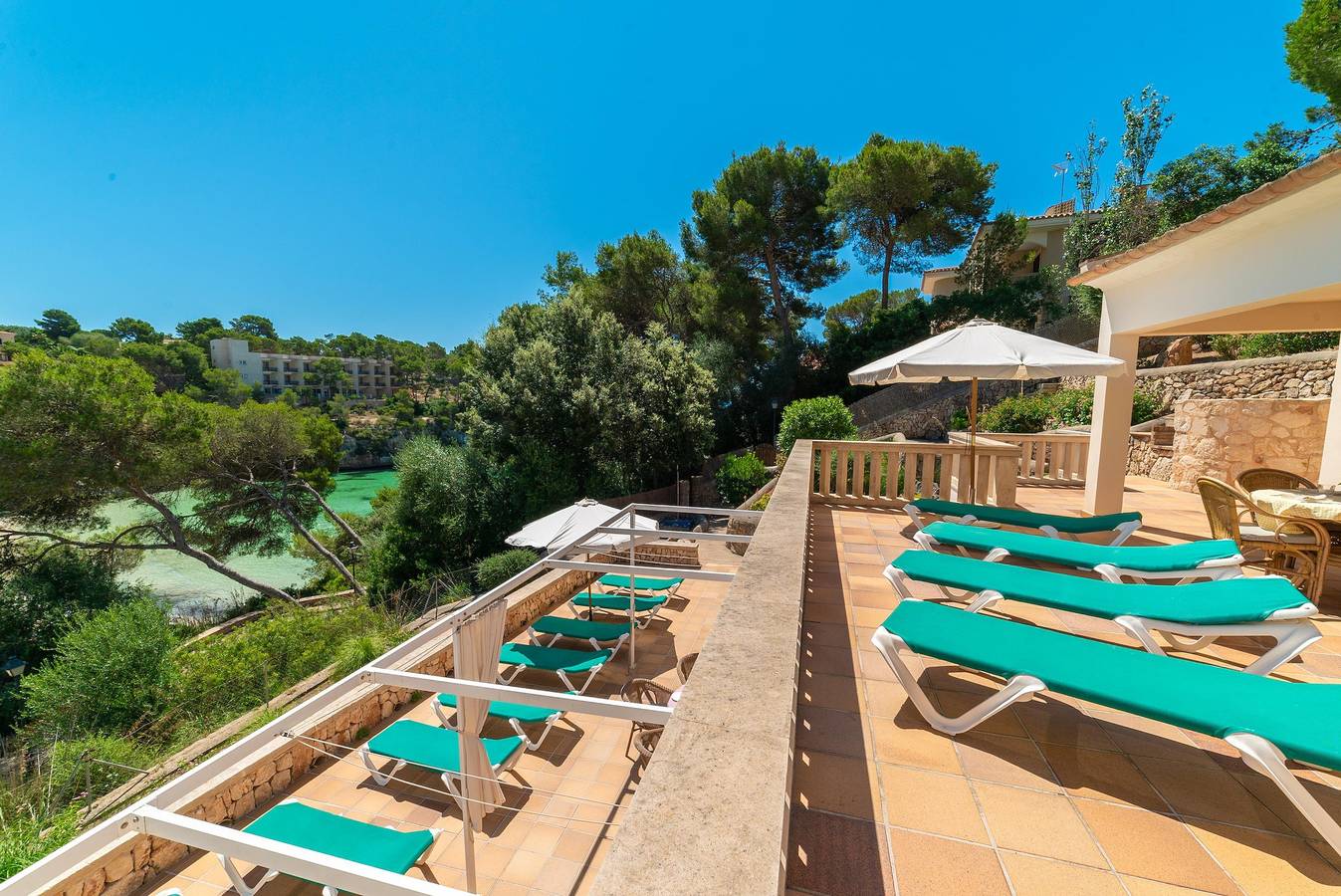 Ferienhaus 'Sa Trona' mit Meerblick, privater Terrasse und Wlan in Cala Santanyí, Santanyí