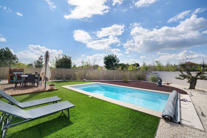 Villa con piscina, spa y sauna in Saint-Nazaire-d'Aude, Costa mediterránea (Francia)