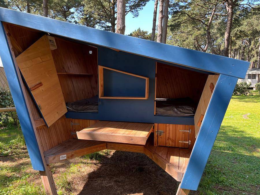 Camping Ushuaïa Villages L'estuaire - Unique 2 personnes - Randoétapes - Structure bois + électricité in Paimbœuf, Vallée de la Loire
