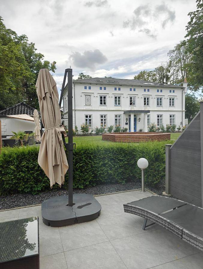 Ferienwohnung für 3 Personen, mit Ausblick und Garten
