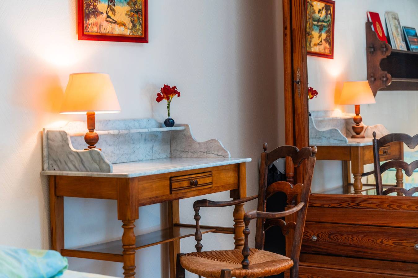 Gästezimmer „Suite Merisier Ferme La Houlotte“ mit Terrasse, Garten und Wlan in Nonant, Bayeux und Umgebung