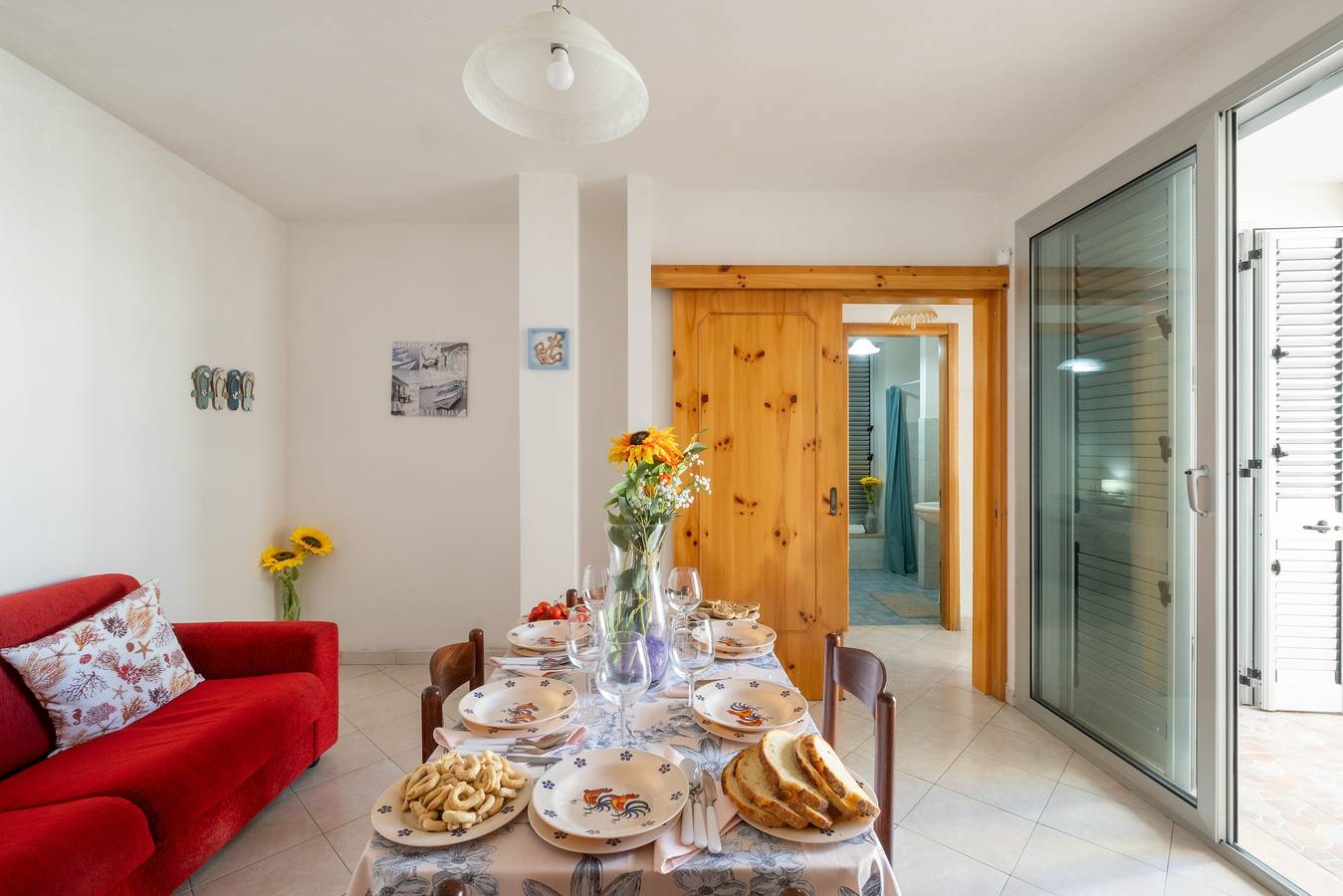 Ferienhaus 'Villetta Sea Love San Foca' mit gemeinsamer Terrasse, Wi-Fi und Klimaanlage in Melendugno, Lecce Provinz