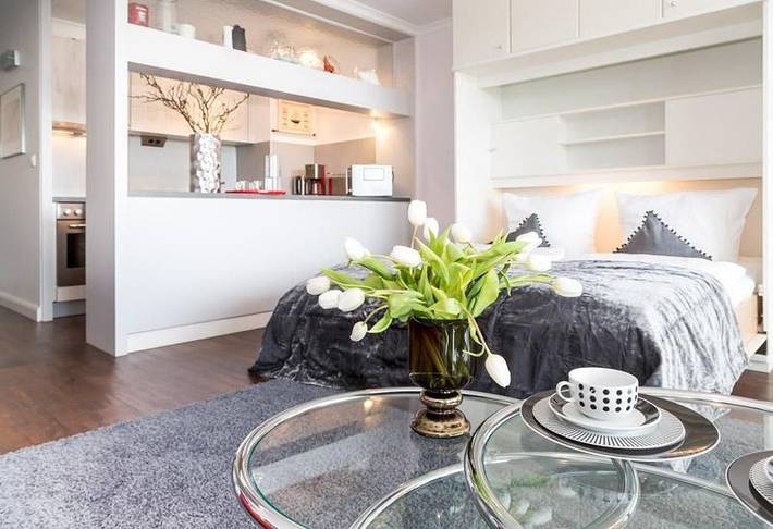Ganze Wohnung, 1-Zimmerwhg. für 2 Personen, in zentraler, ruhiger Lage, 2. Og, Blk., Stellplatz in Westerland, Sylt (Gemeinde)