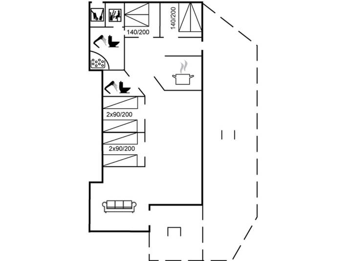 Ferienhaus für 10 Personen, mit Sauna und Terrasse sowie Whirlpool in Thorup Strand - 2