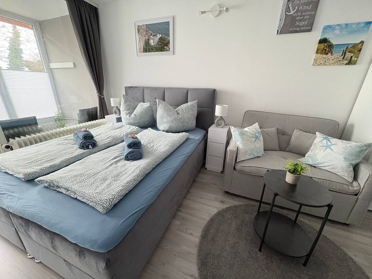 Entire studio, Holiday Apartment 'Möwennest' with Balcony in Wunstorf, Steinhuder Meer