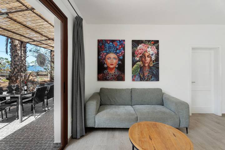 Ganze Wohnung, Ferienwohnung 'Finca Wapa - Apartamento Bahia' mit Meerblick, Wlan und Klimaanlage in Las Puntas, Frontera