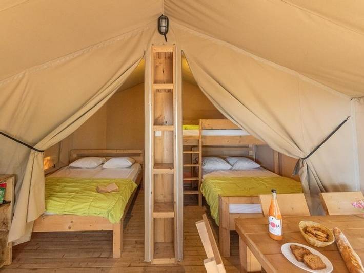 Camping Vigna Maggiore - Tienda de lona y madera 5 personas - Tienda de campaña sin baño in Olmeto, Distrito de Sartène
