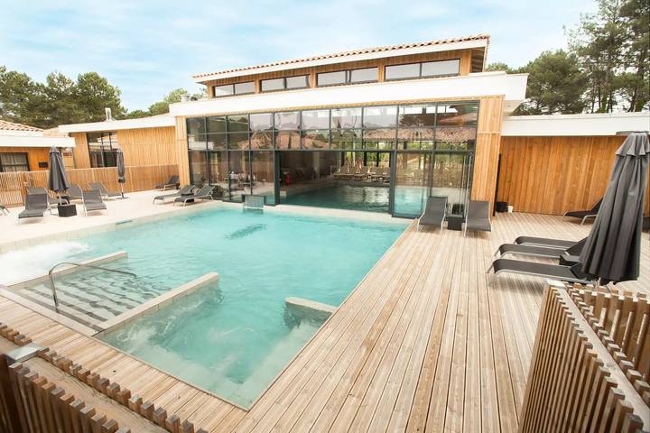 Studio für 2 Personen, mit Sauna und Pool sowie Terrasse, mit Haustier in Lège-Cap-Ferret - 3