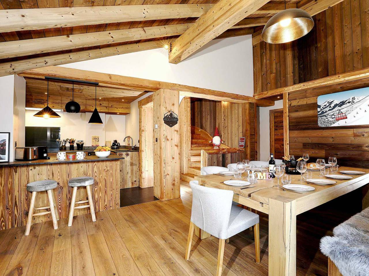 Grand chalet de luxe 14 pers - La Tania avec billard et sauna in La Tania, La Perrière