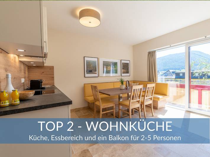 Ferienwohnung für 4 Personen, mit Balkon und Terrasse sowie Garten und Pool in Mauterndorf - 4